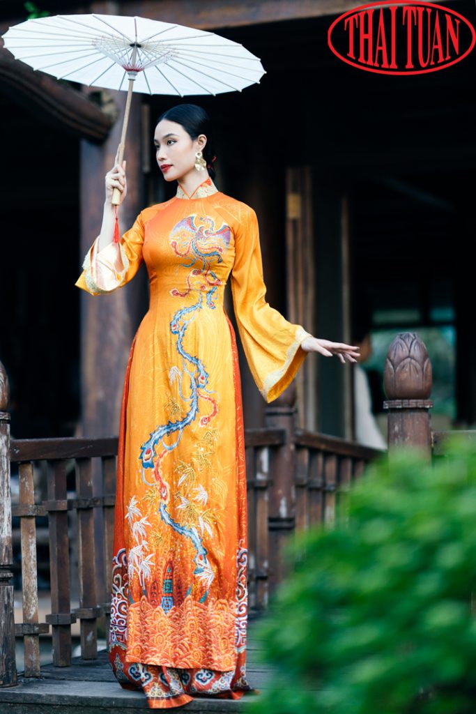 Ý nghĩa áo dài việt nam truyền thống đẹp BST Hoàn Vũ 2022 Thái Tuấn